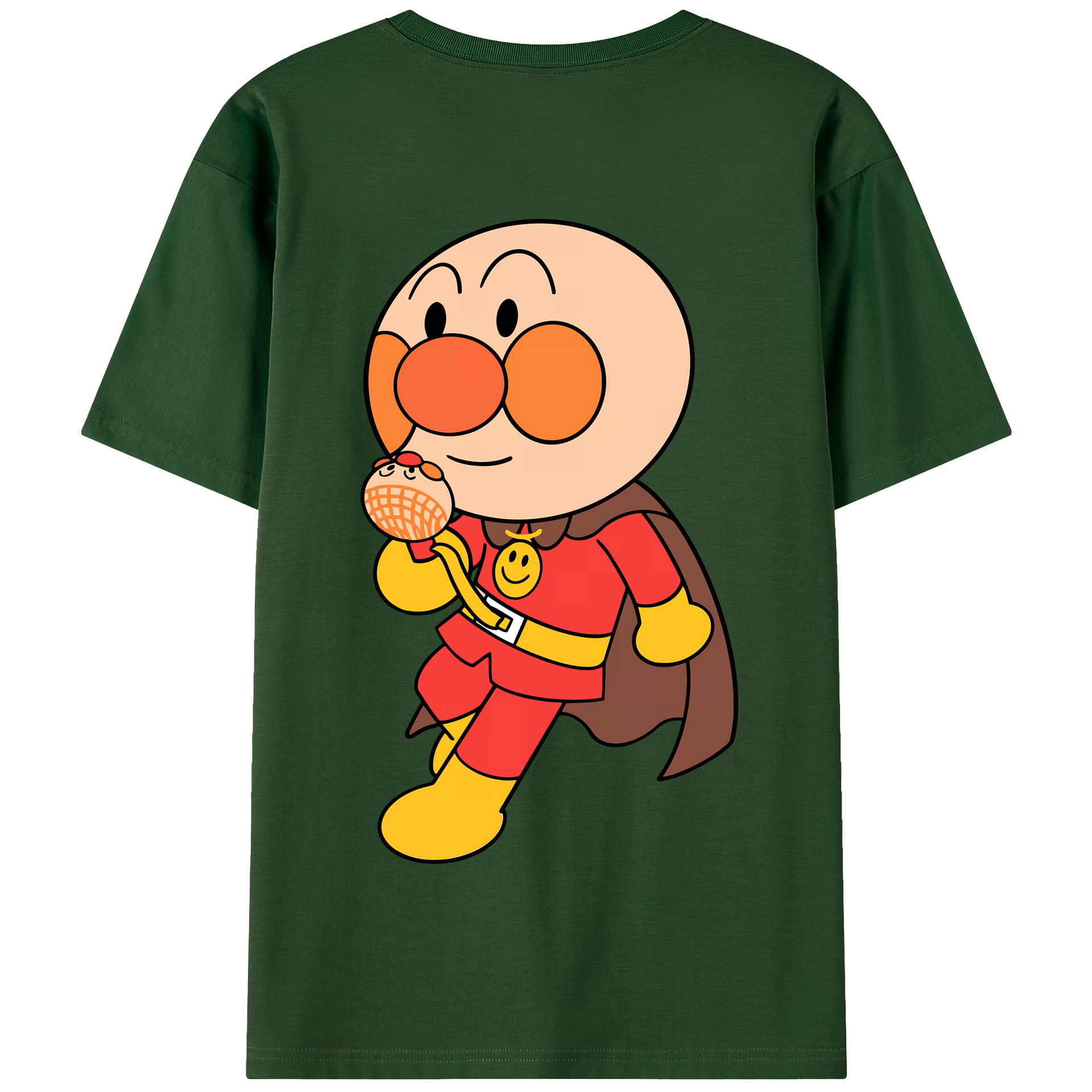 （画像用） アンパンマン Anpanman 綿100％半袖Tシャツ（背面プリント）